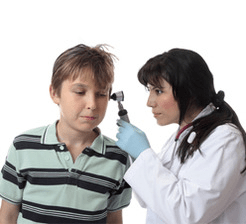 Doctor checking child%e2%80%99s ear infection