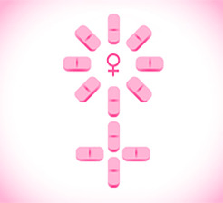 Addyi little pink pill concept