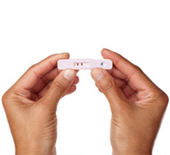 Positive fertility test