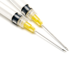 Diabetes medications injections concept