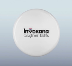 Invokana tablet and logo