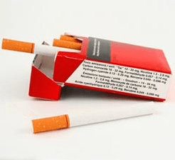 Cigarette warning label