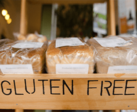 Gluten free bread shelf
